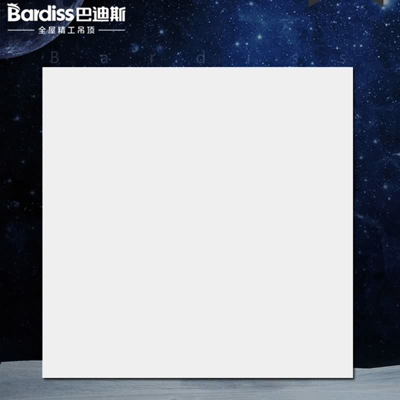巴迪斯（BARDISS）集成吊顶铝扣板纳米纯白-平面模(箱）
